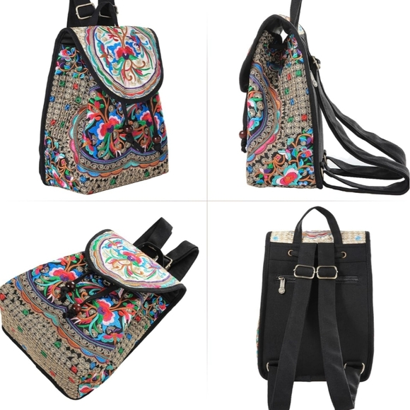 Eclectic Embroidered Backpack - Picture 5 of 6